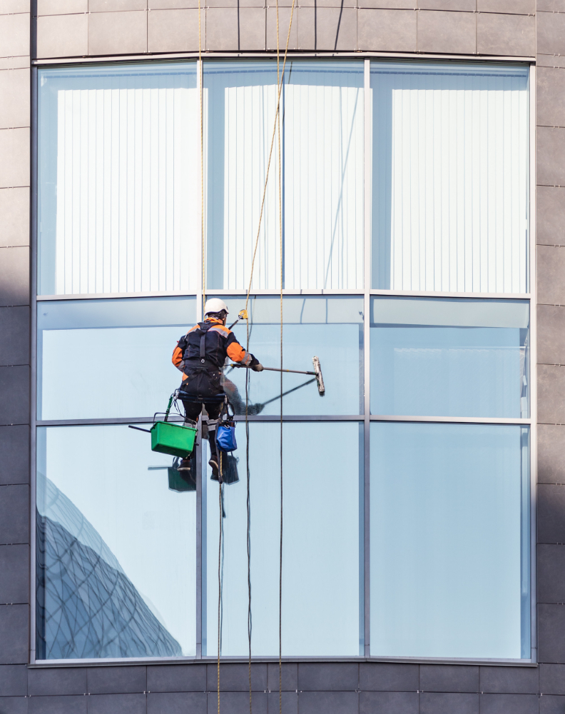 Exterior window cleaning